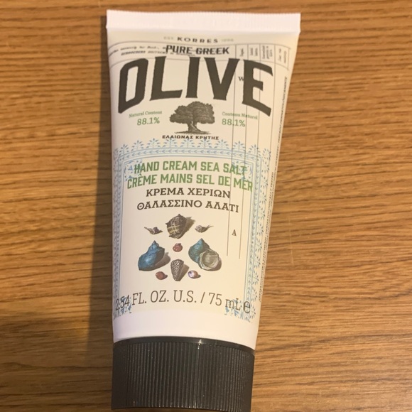 Korres Pure Greek Olive Hand Cream - Sea Salt with White and Black Accents - Picture 1 of 2